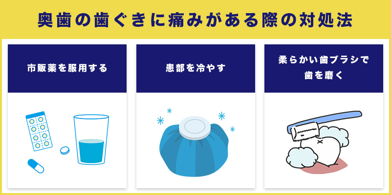 奥歯の歯ぐきに痛みがある際の対処法